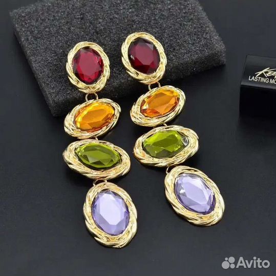 Роскошные длинные серьги