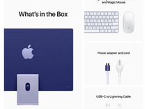 Apple M1 iMac 24-inch синий (2021) конец года
