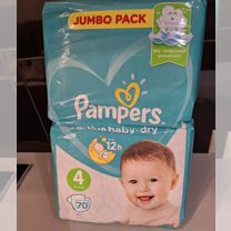 Подгузники Pampers 4,L-70 шт новые оригинал