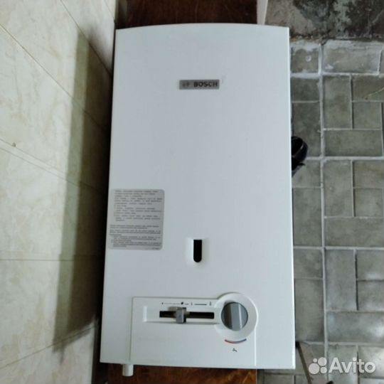 Газовый проточный водонагреватель bosch