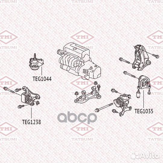 Опора двигателя TEG1044 tatsumi