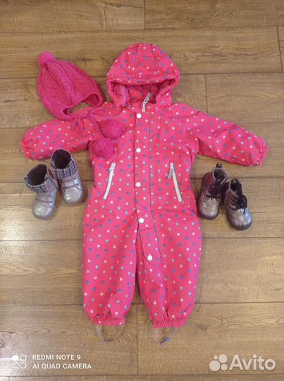 Комбинезон демисезонный для девочек 86