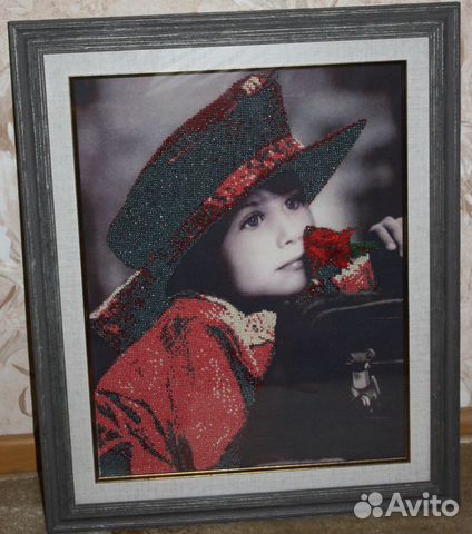 Картина вышитая бисером