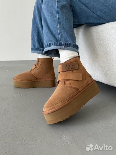 UGG угги Neumel Platform Beige (Арт.4572)