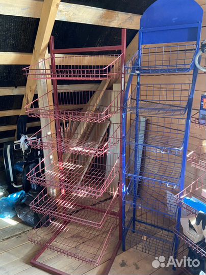 Полки сетки стеллаж (железные)