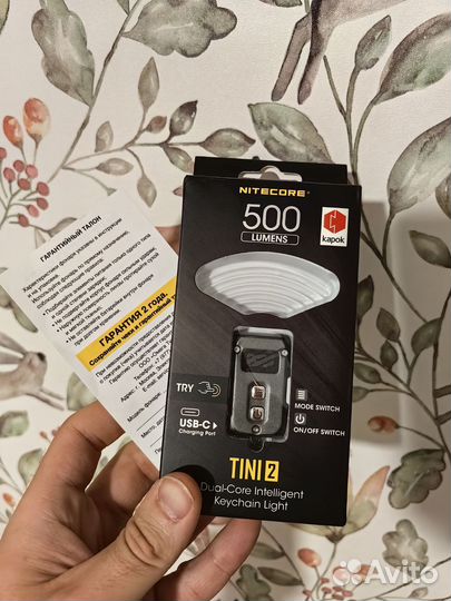 Edc фонарь Nitecore Tini2 + гарантия 2 года