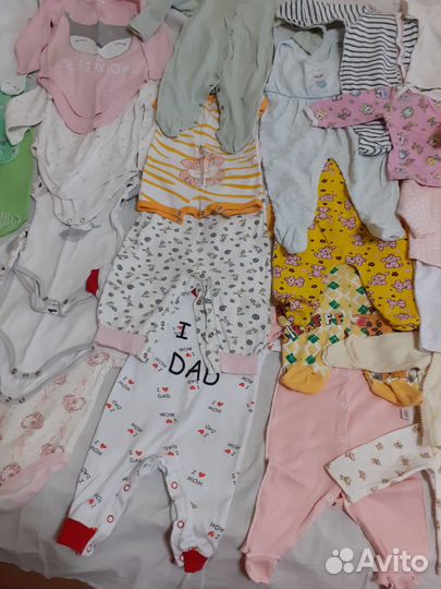 Вещи пакетом на девочку от 3 мес до 1 года
