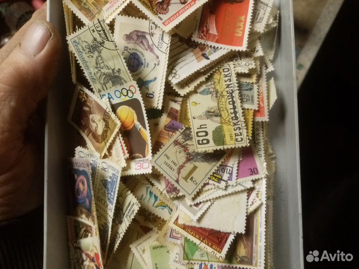 Старые марки, очень много