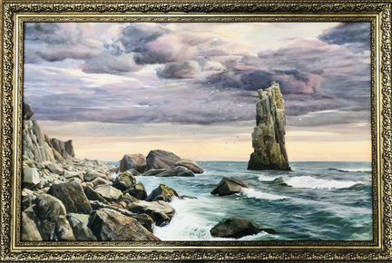 Картина. Белов. Море. Масло. Холст