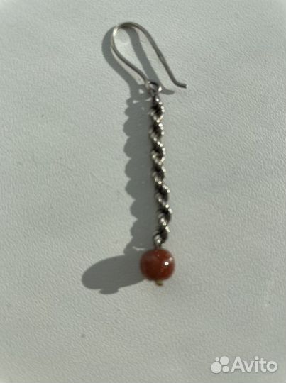 Бусы, серьги