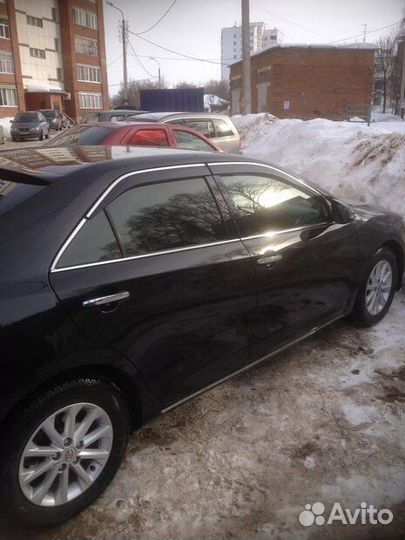 Camry 50/55 Ветровики с хром вставками V3LM6