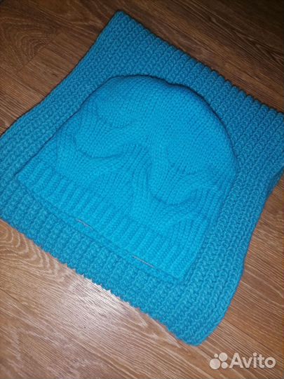 Комплект шапка и снуд женский