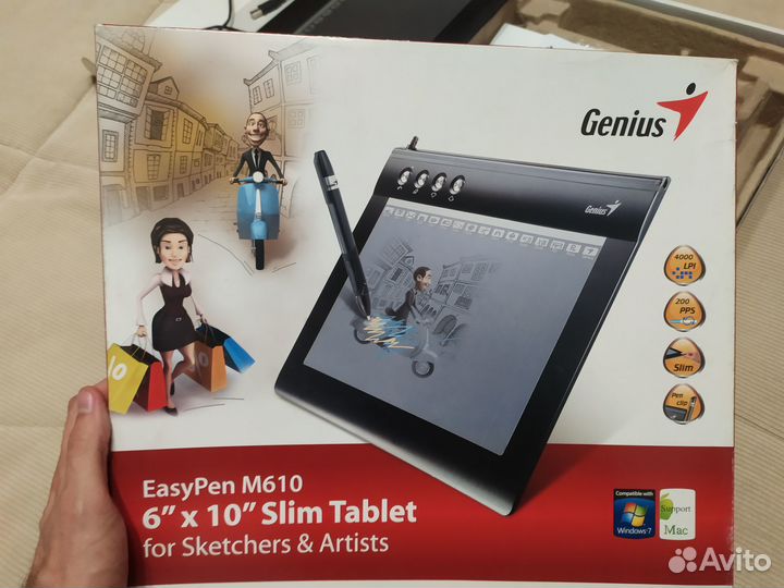 Продам графический планшет Genius EasyPen M610