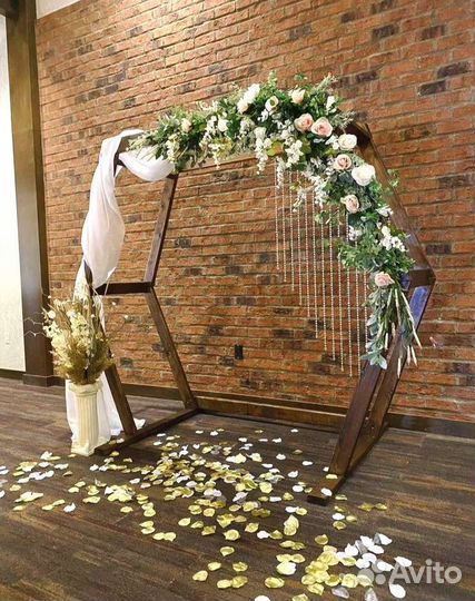 Свадебная арка, оформление свадьбы, фотозона декор