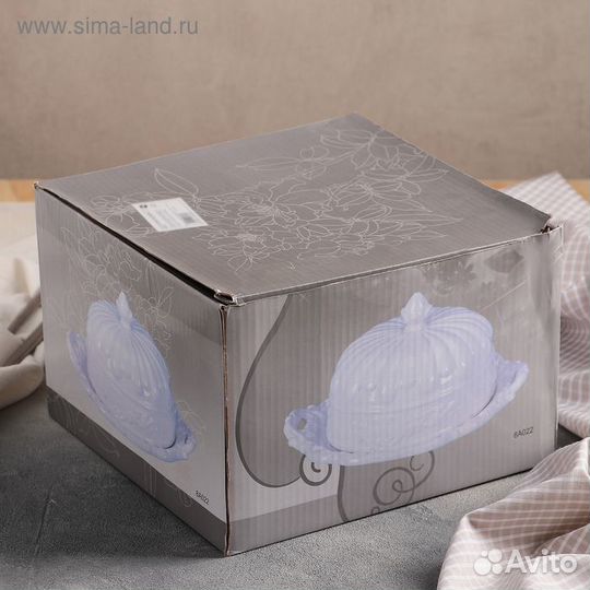 Блюдо керамическое с крышкой «Винтаж», 24,52213 см