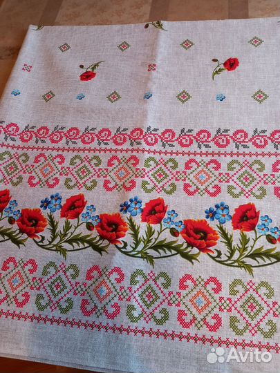 Скатерть льняная новая