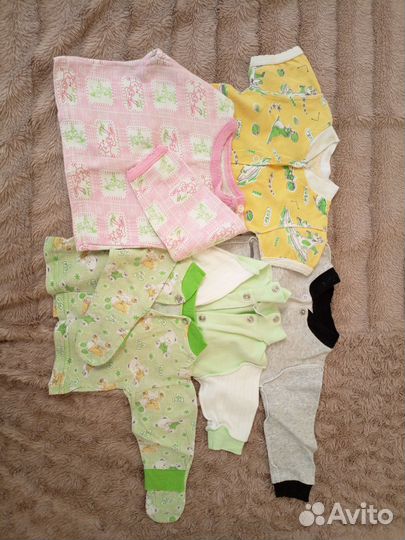 Огромный пакет вещей на девочку 0-6 месяцев