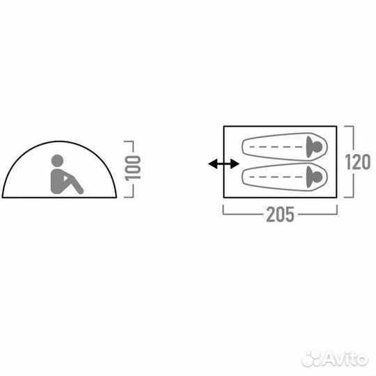 Палатка 2х местная