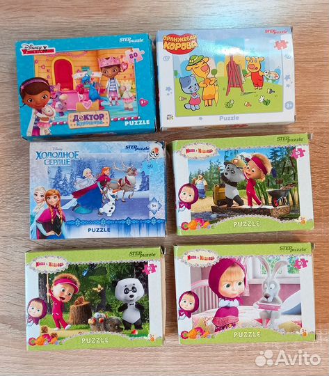 Детские пазлы мини 54 дет, 80 дет