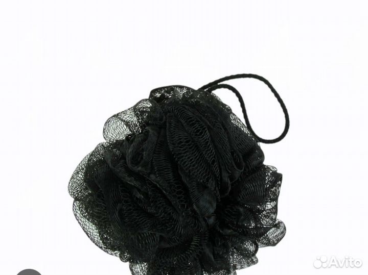 Мочалка шар черная