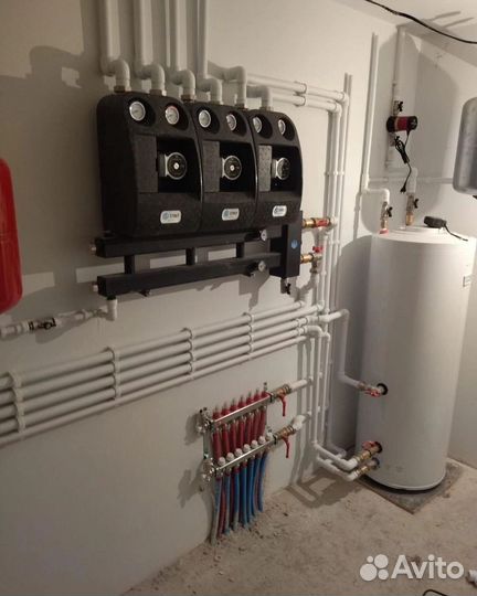 Монтаж систем отопления, водоснабжения