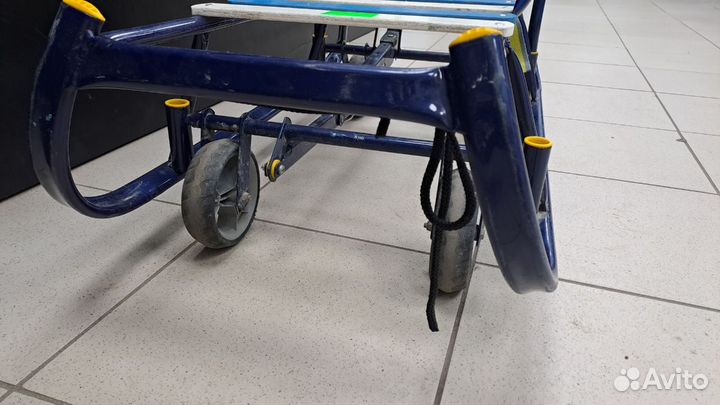 Санки Скользяшка желто синие (пт18б)