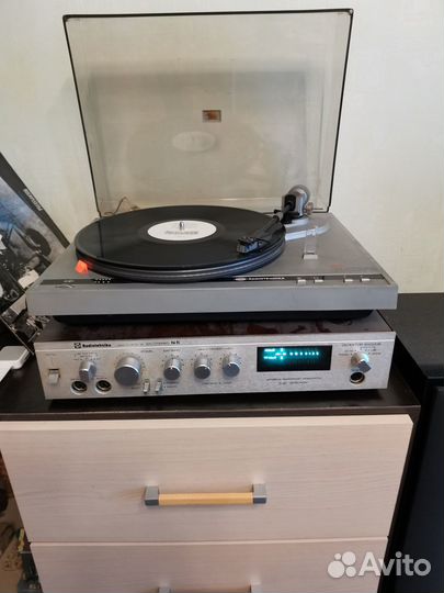 Электропроигрыватель radiotehnika aria 102 +усилок