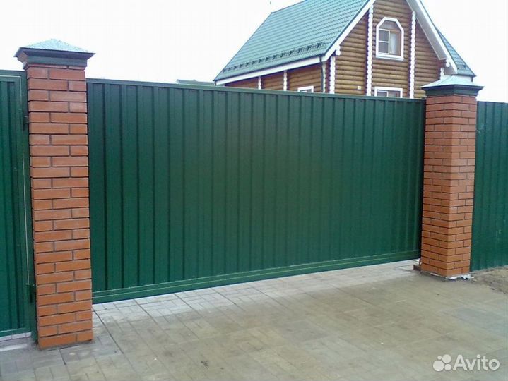 Откатные ворота механика