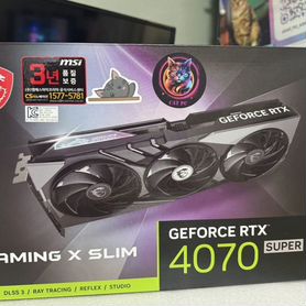 RTX 4070 super MSI gaming X slim