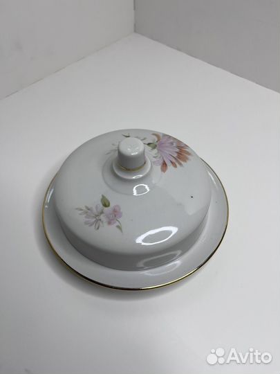 Масленка фарфоровая