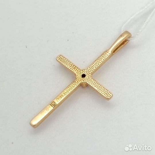 Крест / 0,76г / Золото585 / бриллианты