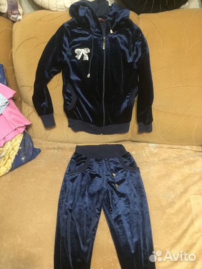 Одежда для девочки 110-116+Панама