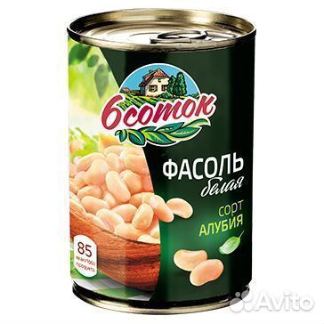 Фасоль 6 Соток Белая 425 мл