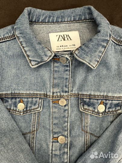 Джинсовая куртка zara для девочки