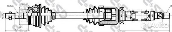 GSP 262002 Приводной вал