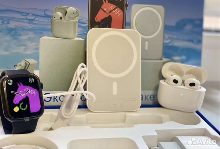 Набор 6в1 Apple Watch Airpods