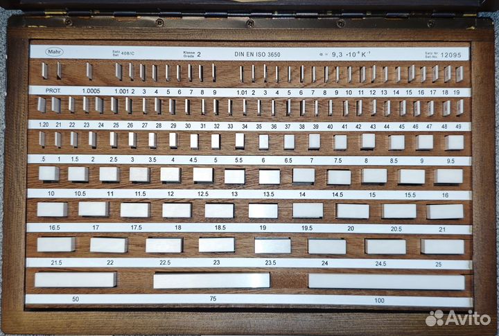 Керамика Концевые Меры Длины Mahr 111шт, Класс Точ