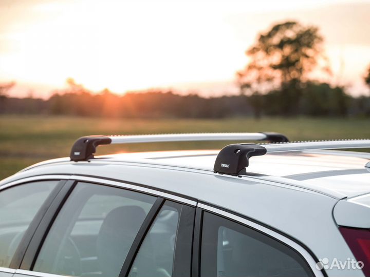 Поперечины на рейлинги в распор багажник