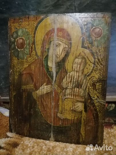 Икона Б М Одигитрия Смоленская 52х43см