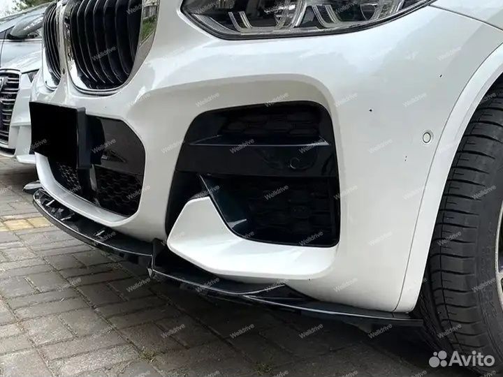 Губа передняя BMW X3 G01 X4 G02 дорест глянец