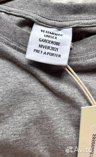 Vetements футболка оригинал новая