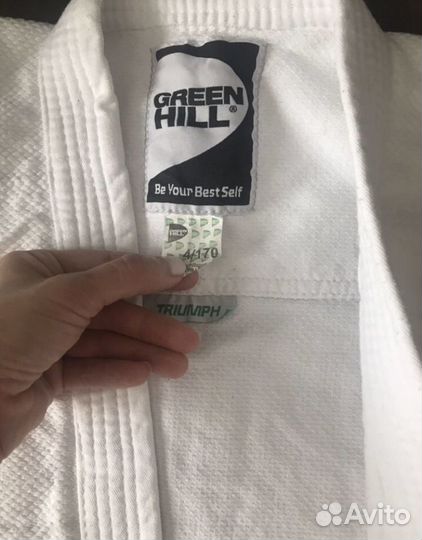 Кимоно для дзюдо green hill 4/170