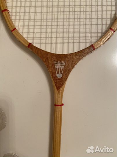 Ракетки 2 шт с валанами для бадминтона