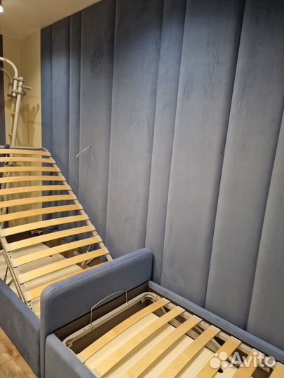 Мягкие стеновые панели и кровати в детскую