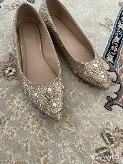 Балетки натуральная кожа 38 италия