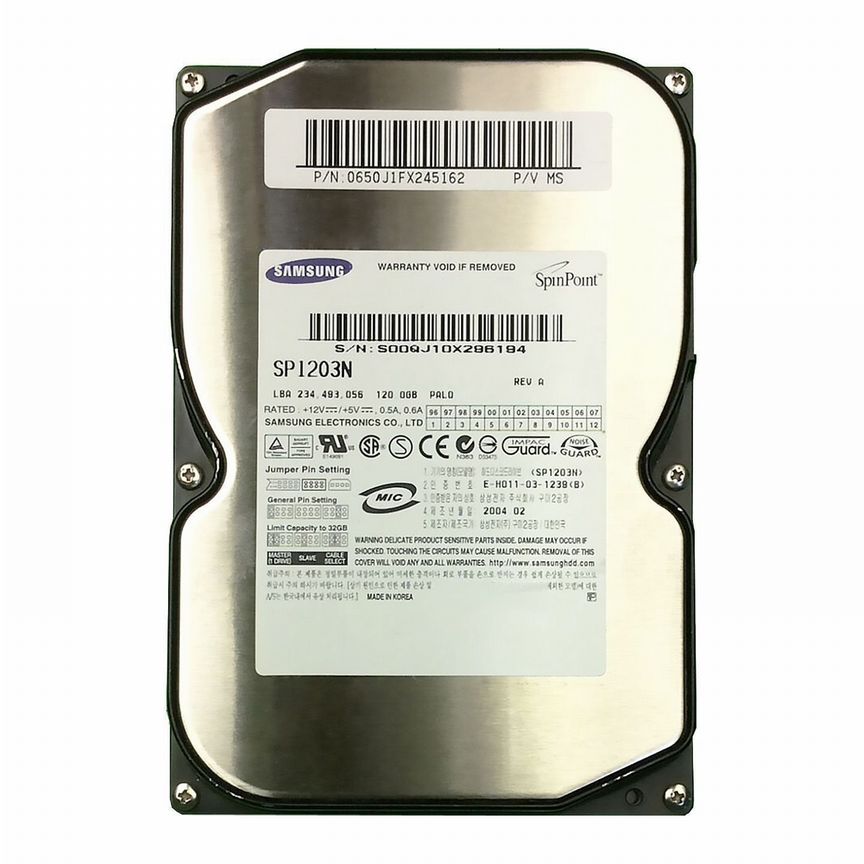[SP1203N] Жесткий Диск Samsung 120gb Ide 3,5" Sp1203n