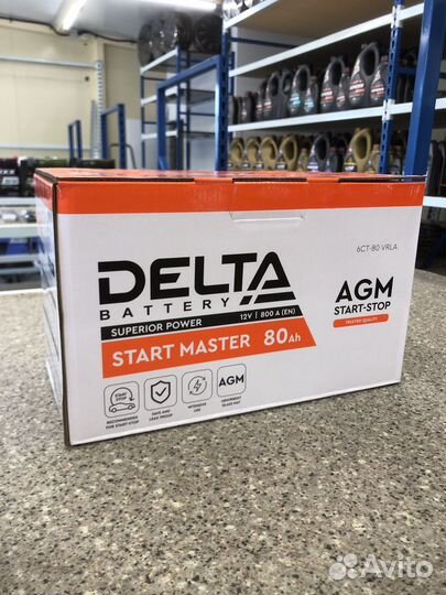 Аккумулятор Delta Battery AGM 80 A/ч En800a