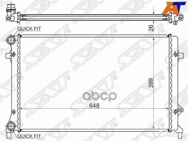 Радиатор VW jetta -19 sgvw0004R Sat