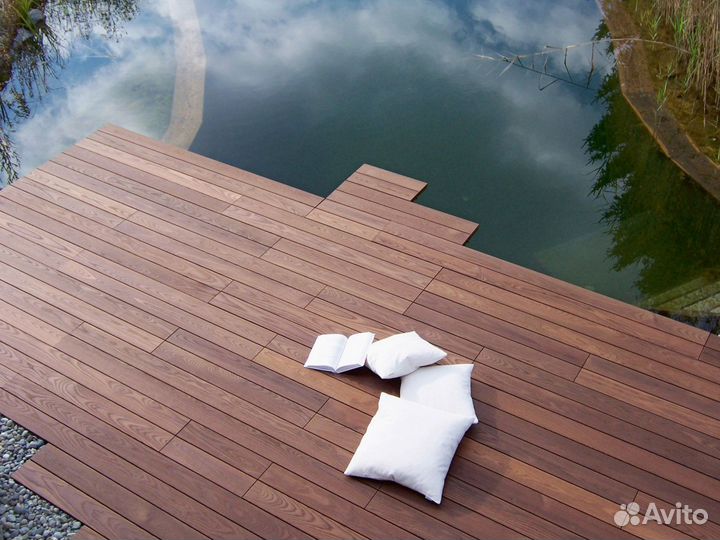 Террасная доска термоясень от производителя