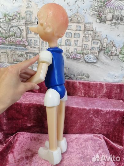Игрушка Буратино дутый пластик СССР
